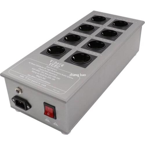 High-End Viborg VE80 Hifi Audio EU Schuko Outlets Noise Filter AC Power Conditioner Audiophile Power Filter Power Purifier
