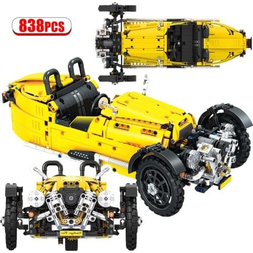 Winner City Classical Convertible Cars Building Blocks Technical Truck Three Wheeled Model Car Bricks Toys for Children