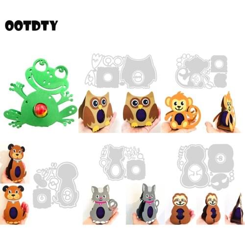 Animal Box Metal Cutting Dies Stencil Scrapbooking DIY Album Stamp Paper Card Embossing Decor Craft New Dies for 2021