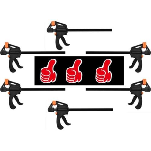 10/9/8pcs 4 Inch Quick Ratchet Release Speed Squeeze Wood Working Work Bar F Clamp Clip Kit Spreader Gadget Tools DIY Hand Tool