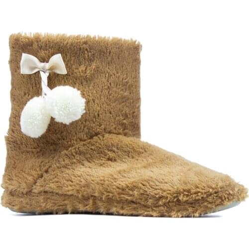 Womens Winter Plush Panduf Hot Home Boats Shoe 5 Color Woolen Soft Slip-Resistant and Silent Base In-Woolen Antibacterial Lining 2021 Bedroom, Suitable for Domestic Daily Use Cold Seasons Slippers