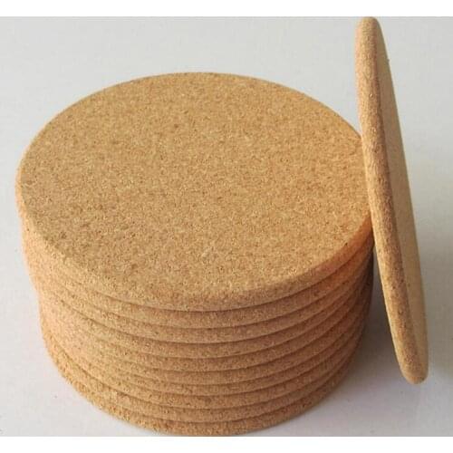 500pcs Classic Round Plain Cork Coasters Drink Wine Mats Cork Mats Drink Wine Mat Ideas for Wedding Party Gift#M3516