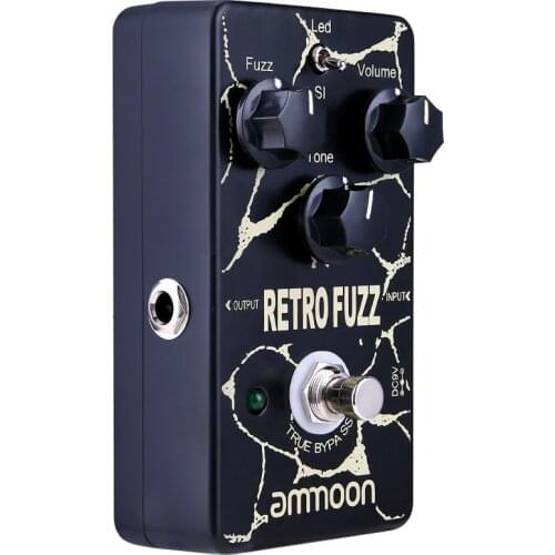 Ammoon RETRO FUZZ Analog Fuzz Guitar Effect Pedal 2 Modes True Bypass Aluminum Alloy Shell Guitar Accessories