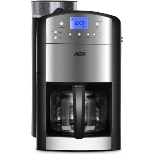 Automatic Coffee Machine 1.25L Home Office Insulation Drip Coffee Maker Grinding Coffee Beans Grinder AC-M125A