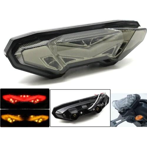 For YAMAHA FZ-09 MT-09 FJ-09 MT09 Tracer 2014-2016 Motorcycle Integrated LED Tail Light Brake Turn signal Blinker Lamp Smoke