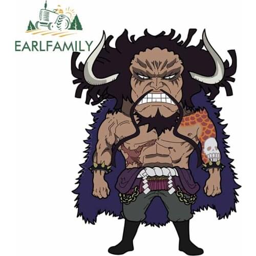 EARLFAMILY 13cm x 10.1cm For One Piece Motorcycle Car Stickers Laptop Fine Decal Car Accessories Repair Vinyl Material Decor