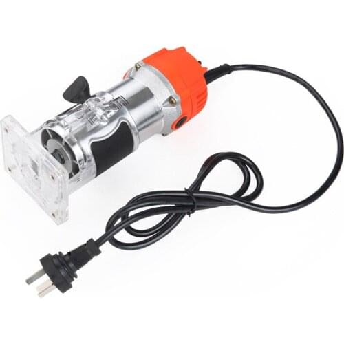 Electric Hand Wood Trimmer Wood Router 6.35mm Collet Carving Machine Woodworking Power Tools