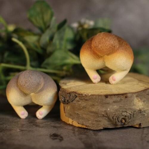 Mini Corgi Dog Ass Epoxy Resin Silicone Mold for DIY Handmade Ornaments Plaster Candle Jewelry Kids Toys Key Chain Fondant Mould