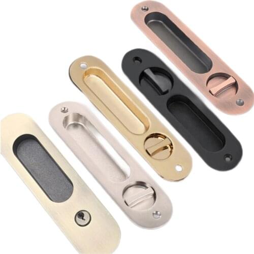 Germany kaiyuemen stainless steel bathroom cabinet bathroom the balcony sliding door oval single hook lock square lock