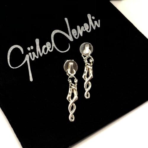 GULCE DERELI, SOULMATE EARRINGS, HOOP EARRINGS, CHARM EARRINGS, GIFT BOX, GOLD/SILVER PLATED