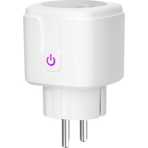 Tuya Wirelessly Connected Intelligent A-dapter Plug Tool Supported V-olume Measured/App Control/Long Distance Control