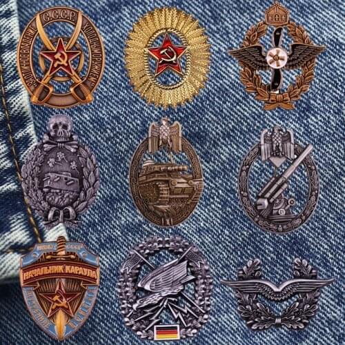 World War II Retro Fight Troops Badge Originality Metal Lapel Enamel Brooch Collect Denim Jacket Backpack Fashion Pin Decoration