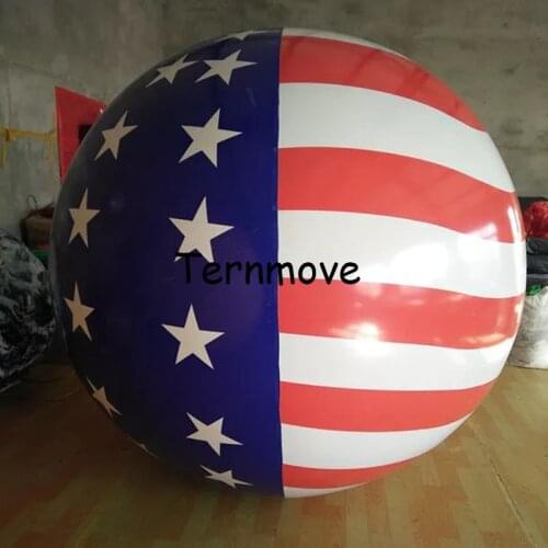 Pvc New Zealand helium Balloon with Japan south korea National Flag Printing for Events Advertising inflatable air balloon