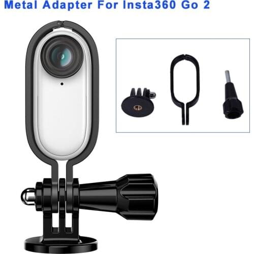 New Aluminum Alloy Protective Frame 1/4in Adapter Mount Bracket For Insta360 GO 2 Action Camera Accessories