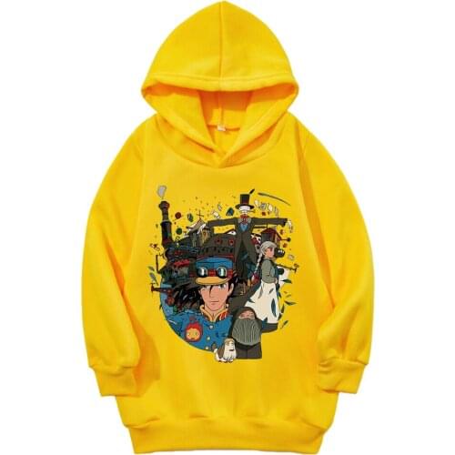 Cartoon Animation Printed Casual Sports Jacket Boys and Girls Hooded Sweater Sets 2 Piece Sets for Kids Toddler Clothes