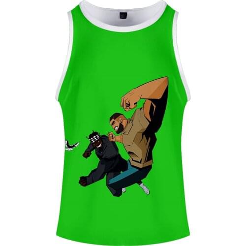 Sport Tank Tops Tanktops Sleeveless Shirts Running Pusha T Workout Fitness Slim Compression