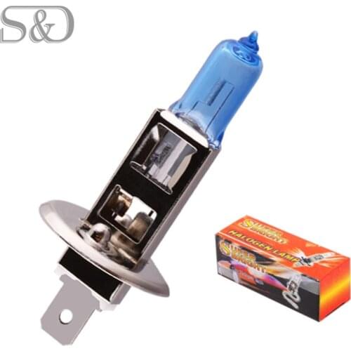 H1 100W 12V Super Bright Halogen Bulbs Xenon White Car Headlight Lamp Fog Lights Car Light Source Car Styling parking