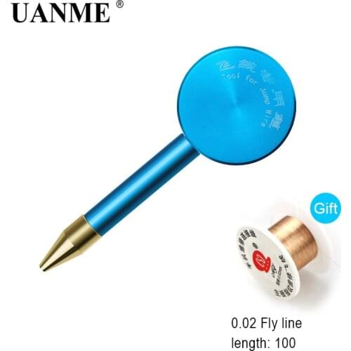 UANME Insulation Jump Wire for iPhone fingerprinter Senso Box PCB Welding PCB Link Wire Copper Soldering Wire 0.02mm for gift
