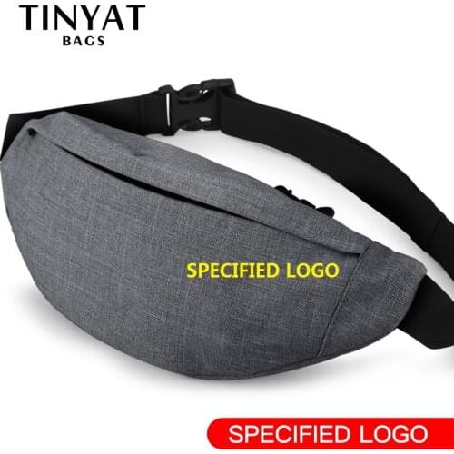 Remove Logo / Custom Made Logo Fanny Bag Waist Bag Money Phone Belt Bag Pouch Hip Bag Shoulder belt pack for Men Women