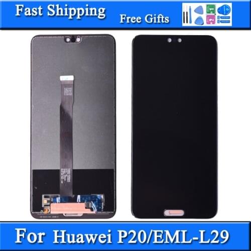 5.8" For Huawei P20 LCD Display Touch Screen Digitizer Assembly EML L29 L22 L09 AL00 For Huawei P20 LCD
