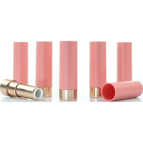 12.1MM Pink Round Lipstick Tube Empty Plastic Lip Balm Container DIY Lip Cream Container High Quanlity Cosmetie Container 30PCS