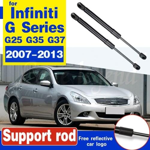 2pcs Car Front Hood Car Supports Shock Gas Spring Lifter Support Gas Strut Prop Bar For Infiniti G25 G35 G37 2007-2013 strut rod