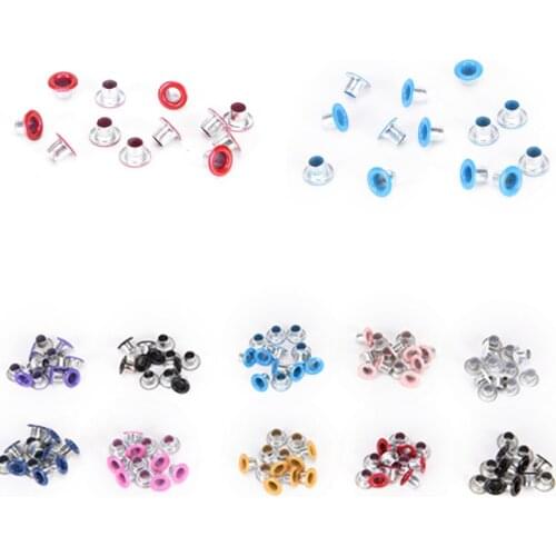 3mm 100pcs Hole Metal Mixed Color Eyelets For Leathercraft DIY Scrapbooking Shoes Belt Cap Bag Tags Clothes Fashion Accessories