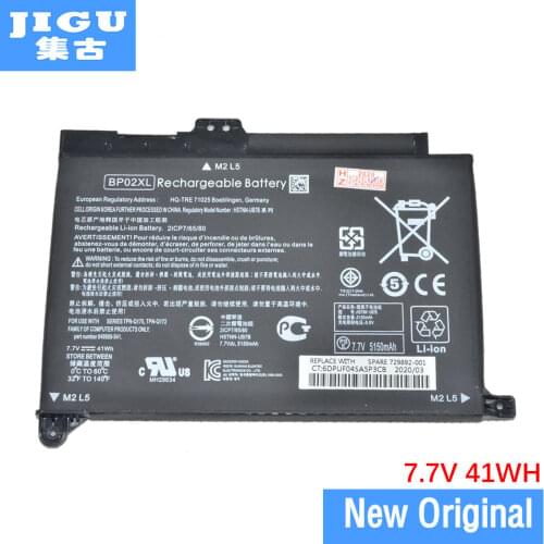 JIGU BP02XL New Laptop Battery For HP Pavilion 15-AU010WM 15-AU018 15-AU136TX HSTNN-LB7H HSTNN-UB7B 849569-541 849569-421