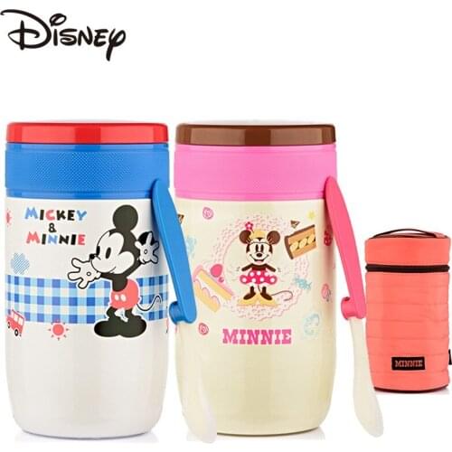 Disney student thermos cup stew barrel stainless steel children convenient with lunch box with lunch box