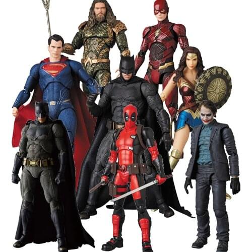 Mafex Flash Aquaman Figure John Wick Cyborg Action Figure Toys 15cm