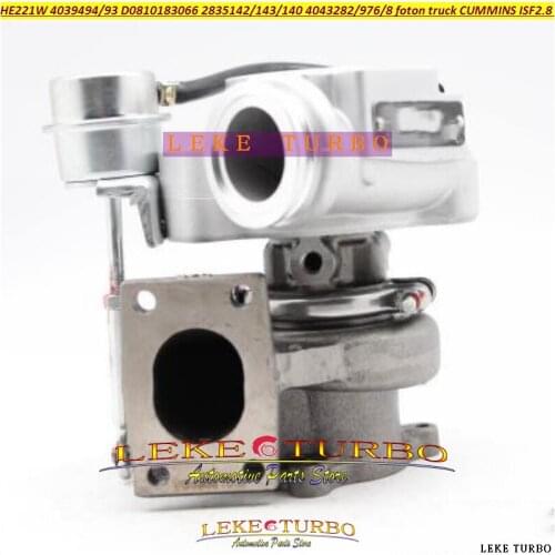 HE221W 4039494 Turbo D0810183066 4039493 2835142 2835143 2835140 4043282 4043976 4043978 For Foton Truck For Cummins ISF ISF2.8