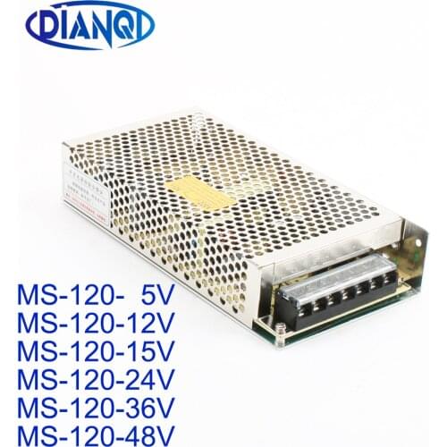 DIANQI power supply MS-120W 5V 12V 15V 24V 36V 48V 24A 10A 8A 5A 3.3A 2.5A power suply power supply unit led ac dc converter