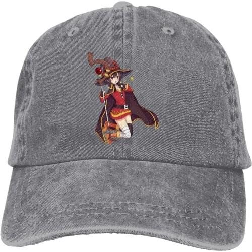Konosuba Megumin Baseball Cap Men Attack on Titan Japanese Aniime Caps colors Women Summer Snapback Caps