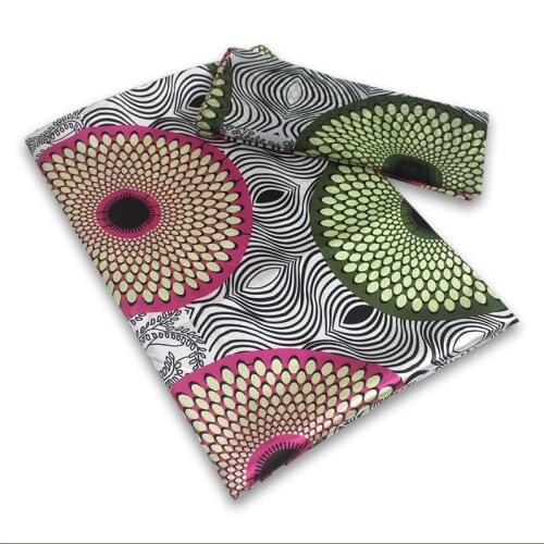 Beautiful Satin Fabric African Wax Prints 2021 Latest 2+4Yards Soft Chiffon Fabric Pure Silk Fabric For Patchwork B2-A1