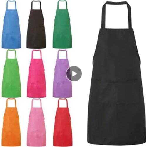 Kitchen Apron Woman Men Lady Home Kitchen Chef Aprons Restaurant Cooking Baking Dress Home Cleaning Apron Apron For Kitchen