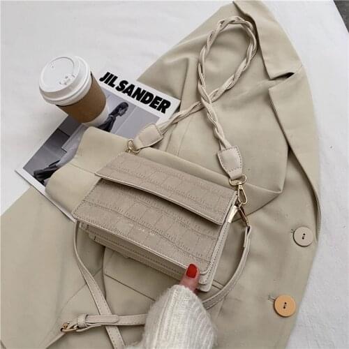 Fashion Simple Small Square Bag 2021 Winter New Female Bag Luxury Designer Female Bag Lady Shoulder Bag Casual Messenger Bag