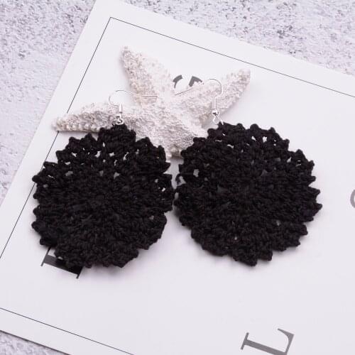 Fashion Crochet Earrings Jewelry-Wedding Bride Lacy Crochet Earring-Bridesmaid Crochet Earring Jewelry