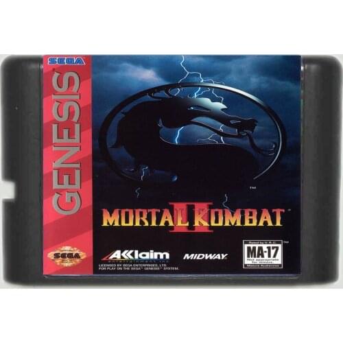 Mortal Kombat 2 16 Bit MD Game Card For Sega Mega Drive For Genesis