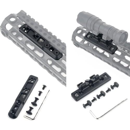 New Thorntail2 Inline Offset Light Mount For Mlok Keymod Handguard Surefire m300 m600 Weapon Flashlight Gun Gel Blaster AEG GBB