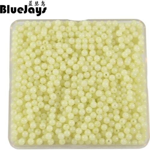 BlueJays original Luminous Beads 4mm 5mm Luminous Block Pearl Fishing Lure Accessoires Fishing Tackle free shipping