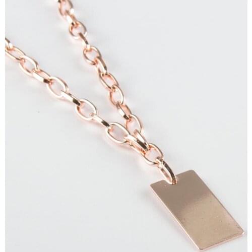 Square End Chain Necklace