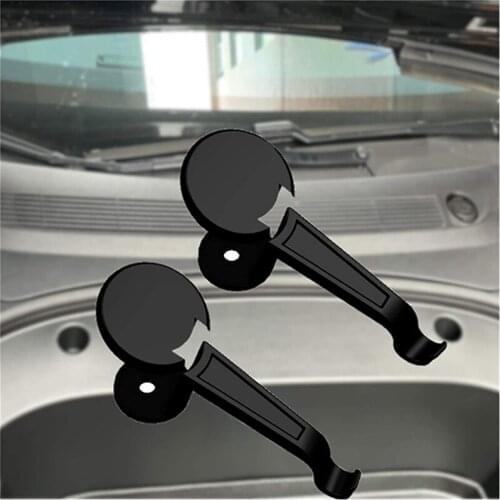 A Pair Plastic Hook for Tesla Model 3 2021 Front Engine Room Storage Hook Trunk Modely Car Interior Accessories