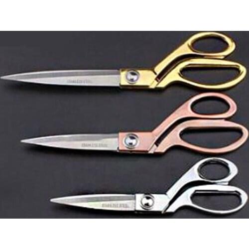 Professional Sewing Tailor Scissors Stainless Steel Sharp Scissors Embroidery Fabric Household Trimming Thread Cutting Scissors