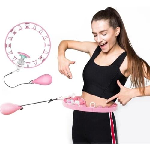 Intelligent Counting Fitness Sport Ring Smart Sport Ring Adjustable Thin Waist Hoop Fitness Equipment Home Training