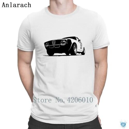 Vintage Alfa Romeo Gta Racer T-Shirt Gift Super Designing Slogan T Shirt For Men Clothing Cotton Summer Style Anlarach Pictures