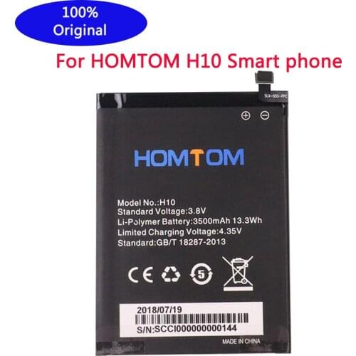 High Quality 100% new Original For homtom h10 Battery 3500 mAh for HOMTOM H10 Smart Phone Batteria