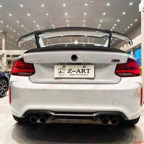 2015-2021 Z-ART M2 carbon fiber rear wing for M2C carbon fiber rear trunk wing for F87 M2 V style carbon fiber rear boot wing