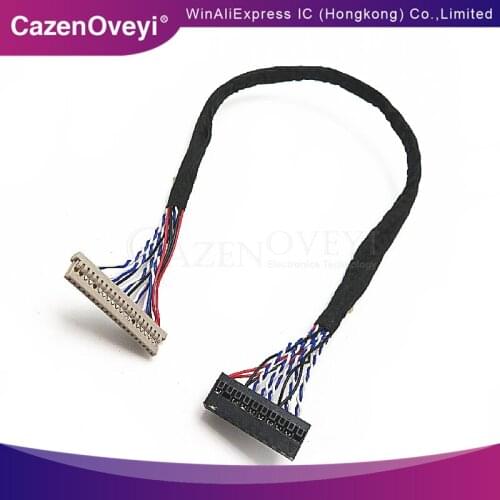 1pcs/lot 400MM DF14-20P-D8 1ch 8bit 20pin LVDS CABLE wire to dupont for LCD board In Stock