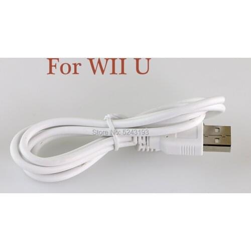 1pc/lot USB Charger Power Supply Cable Cord data cable 1M Replacement for Nintend Wii U Gamepad charger cable for WIIU