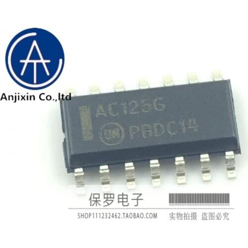 10pcs 100% orginal and new logic chip MC74AC125DR2G silk screen AC125 AC125G SOP-14 in stock